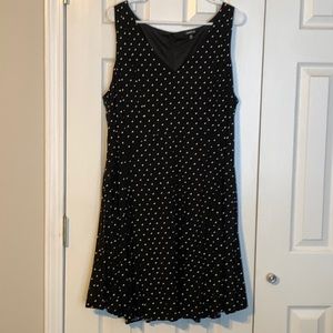 Torrid Size 20 Black with polka dots dress